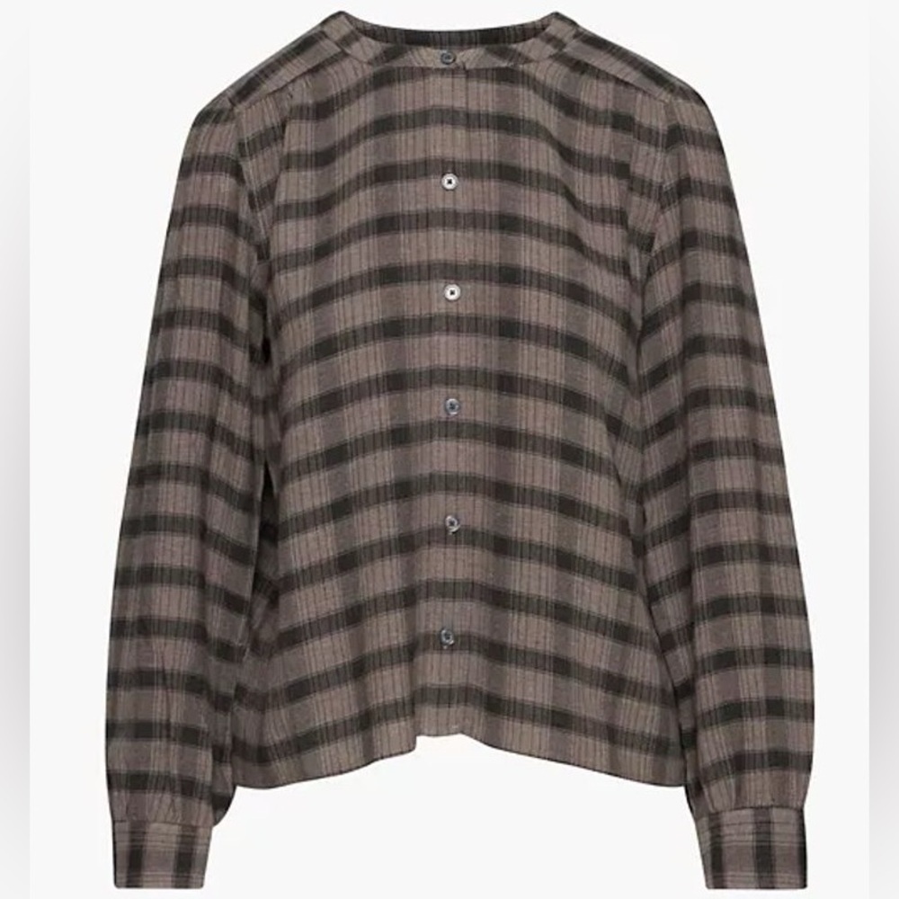 NWT Aritzia Little Moon XS Calla Plaid Button-Up Top